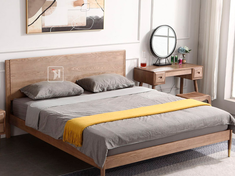 Giường ngủ gỗ Hương Đá phong cách hiện đại - Nội thất đồ gỗ cao cấp tại Hà Tĩnh